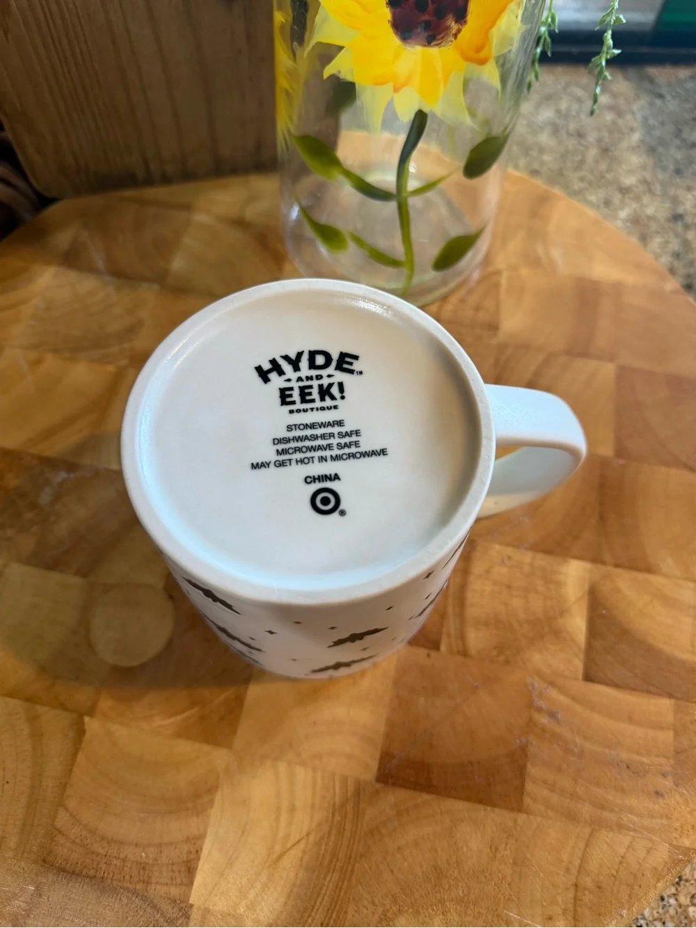 Target Hyde and Eek Black Bat Halloween Mug